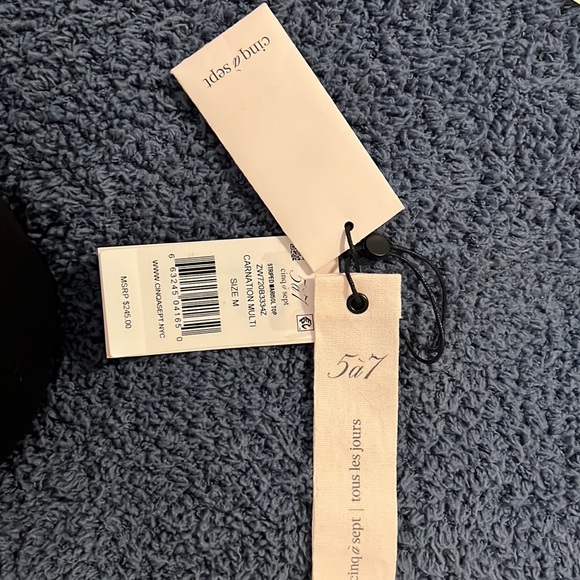 Cinq a sept striped marisol top - Picture 4 of 4